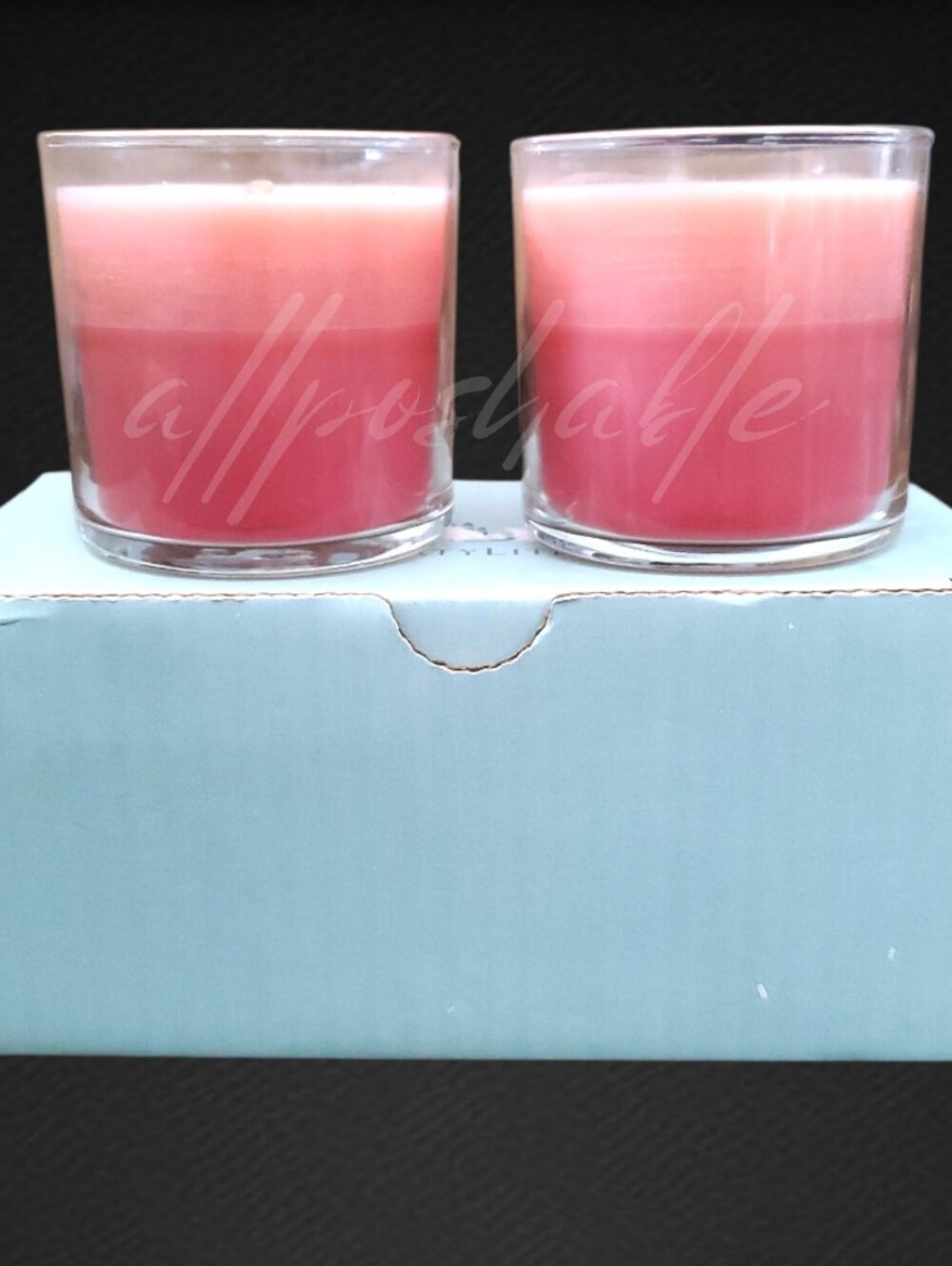 2 Partylite Strawberry Vanilla Parfait Bestburn Mini Jar Candles
